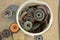 Bucket of wheel polishing grinding discs