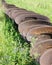 Buckets from old dredge mining equipment