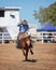 Bucking Bronc Horse At Country Rodeo