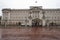 Buckingham Palace, gloomy day of lockdown. London