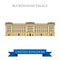 Buckingham Palace London Great Britain United Kingdom vector