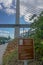 Bucksport, Maine: A sign welcomes visitors to the Penobscot Narrows Observatory