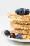 Buckwheat crackers with blueberries