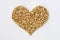 Buckwheat kernels heart