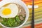 Buckwheat Noodle Soup with Egg and Beef #2