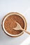 Buckwheat on a plate and spoon isolated background eco food coronavirus