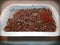 Buckwheat porridge in a plate