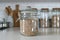 Buckwheat stored in a glass jar