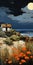Bucolic Beach House: Dark White And Orange Inspired By Craig Mullins