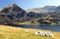 Bucura lake and Retezat mountains, Romania