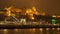 Buda Castle - residence of Hungarian kings in Budapest. Night time