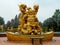 Budai golden sculpture