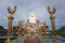 Budai or Pu-Tai or Happy Buddha or Laughing Big Buddha statue at Wat Plai Laem Temple in the Ko-Samui or Samui island in Thailand