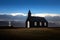 Budakirkja, the famous black church in Budir in the Snaefelsness Peninsula, Iceland