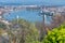 Budapest aerial cityview from Buda Citadel