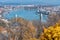 Budapest aerial cityview from Buda Citadel