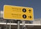 Budapest Airport terminal signs 2a and 2b