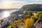 Budapest autumn cityscape with bridges over Danube river, Hungary