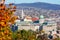 Budapest autumn cityscape with Royal palace of Buda and Matthias church, Hungary