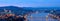 Budapest blue hour panorama