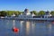 Budapest boating lake skate rink