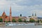 Budapest Calvinist Church and a boat, Hungary