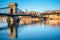 Budapest Castle and famous Chain Bridge in Budapest