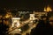 Budapest Chain Bridge at night