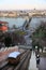 Budapest Chain Bridge view from castle district.