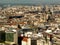 Budapest Ferris wheel and rooftops aerial view