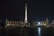 Budapest, Heroe`s square at night