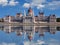 Budapest - Hungarian parliament.with reflection