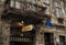 BUDAPEST, HUNGARY - 31, JANUARY. Facade of famous Szimpla Kert ruin pub in Budapest , Jewish quarter. Winter, 2015