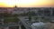 Budapest, Hungary - 4K drone flying up at famous Szechenyi Chain Bridge at sunrise