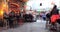 BUDAPEST, HUNGARY - april 2019: Interior view of the famous Szimpla Garden ruin pub with people enjoying night life