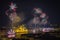 Budapest, Hungary - The beautiful 20th of August fireworks over the river Danube