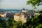 Budapest, Hungary: Beautiful landscape on the Parliament building, the chain bridge and the Danube river. View of the city from