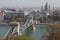 BUDAPEST, HUNGARY: Beautiful View of the Chains Secheni Bridge.