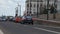 Budapest, Hungary - June 02, 2019: Passenger cars are driving along the promenade of Jozsef Antall