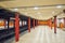 BUDAPEST,HUNGARY-MAY 02,2016:Interior of metro station in Budapest. Yellow (1 line) it is the oldest electrified underground rail