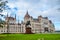 Budapest, Hungary - Nov 6, 2019: Building of the Hungarian Parliament Orszaghaz. The seat of the National Assembly of Hungary.