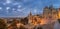 Budapest, Hungary - Panoramic view of the famous Fisherman`s Bastion Halaszbastya with the Matthias Church