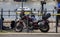Budapest, Hungary â€“ June 11, 2019; Cameramen with camera next to a motorbike waiting for the the raising action of the sunken