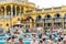 BUDAPEST - July 2015- People having thermal bath in the Szecheny
