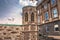 Budapest - June 22, 2019: Castle walls on the Buda side of the city of Budapest, Hungary