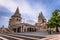 Budapest - June 22, 2019: Fisherman`s Bastion in the Buda side of Budapest, Hungary