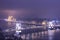 Budapest At Night, Hungary, View On The Chain Bridge and the Par