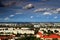 Budapest skyline with Danube Arena, the venue for 2017 FINA