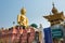 Budda Statues at Golden Triangle. a famous Tourist spot in Chiang Saen, Chiang Rai, Thailand.