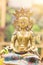 Buddha Amitayus statue from Tibet. Buddhism, meditation